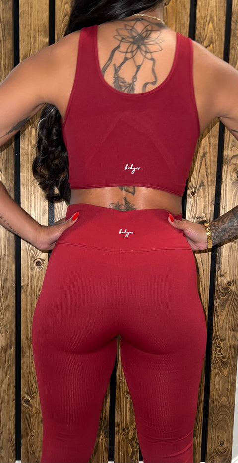 Crimson Yoga Leggings