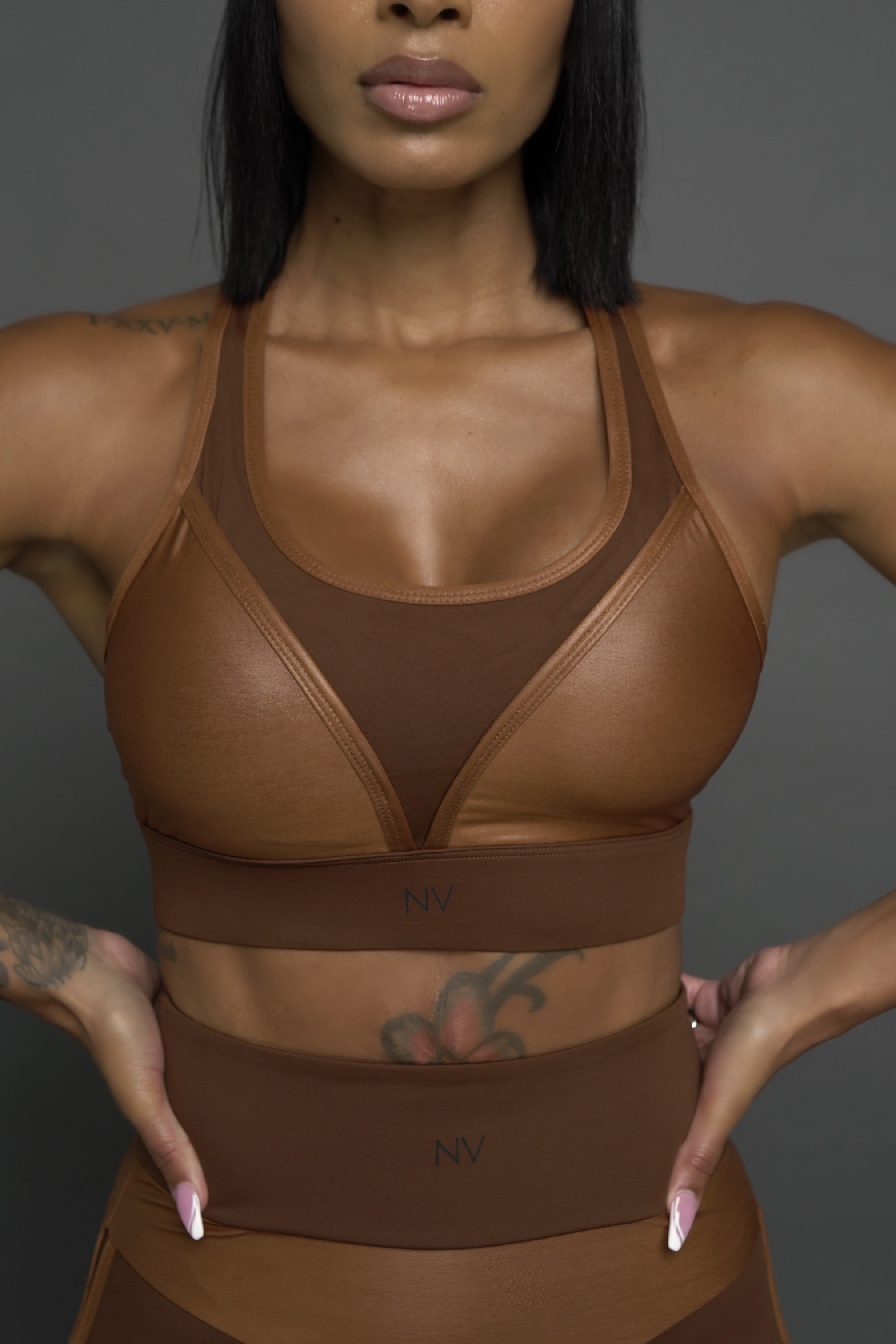 Bodynv - Kind of chilled, but really a big deal😎🔥. Autobiography: Our 1st  exclusive set!! This set features squat-proof leggings paired with a  racerback detailed padded bra. This set has an elastic